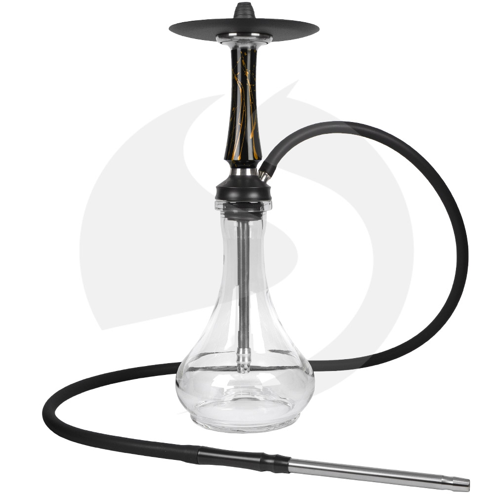 Voodoo Hookah Down - Black/Gold