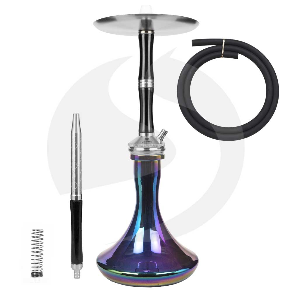 Diamond Hookah Excelsior - Black PVD/Rainbow