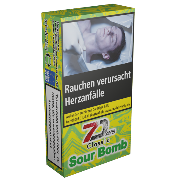 7 Days Tabak Classic 25g - Sour Bomb