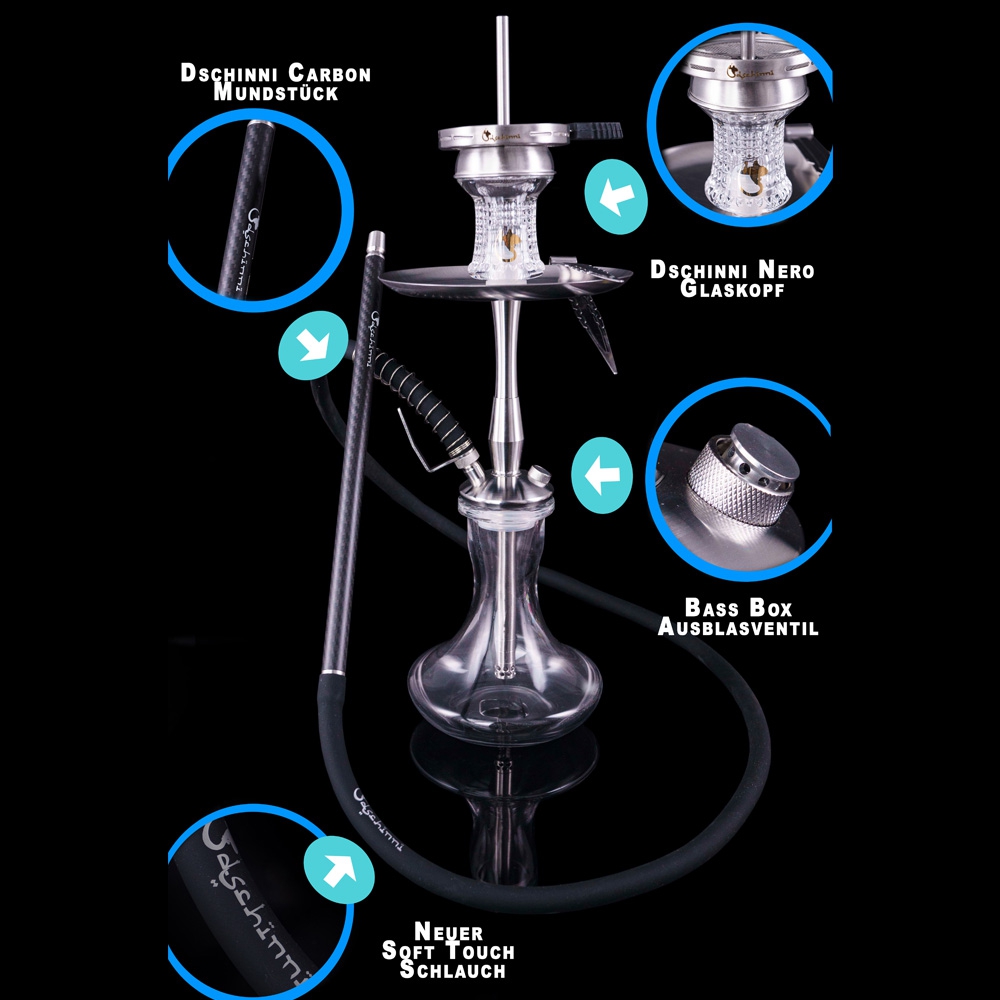 Dschinni Sparrow Hookah - Silver