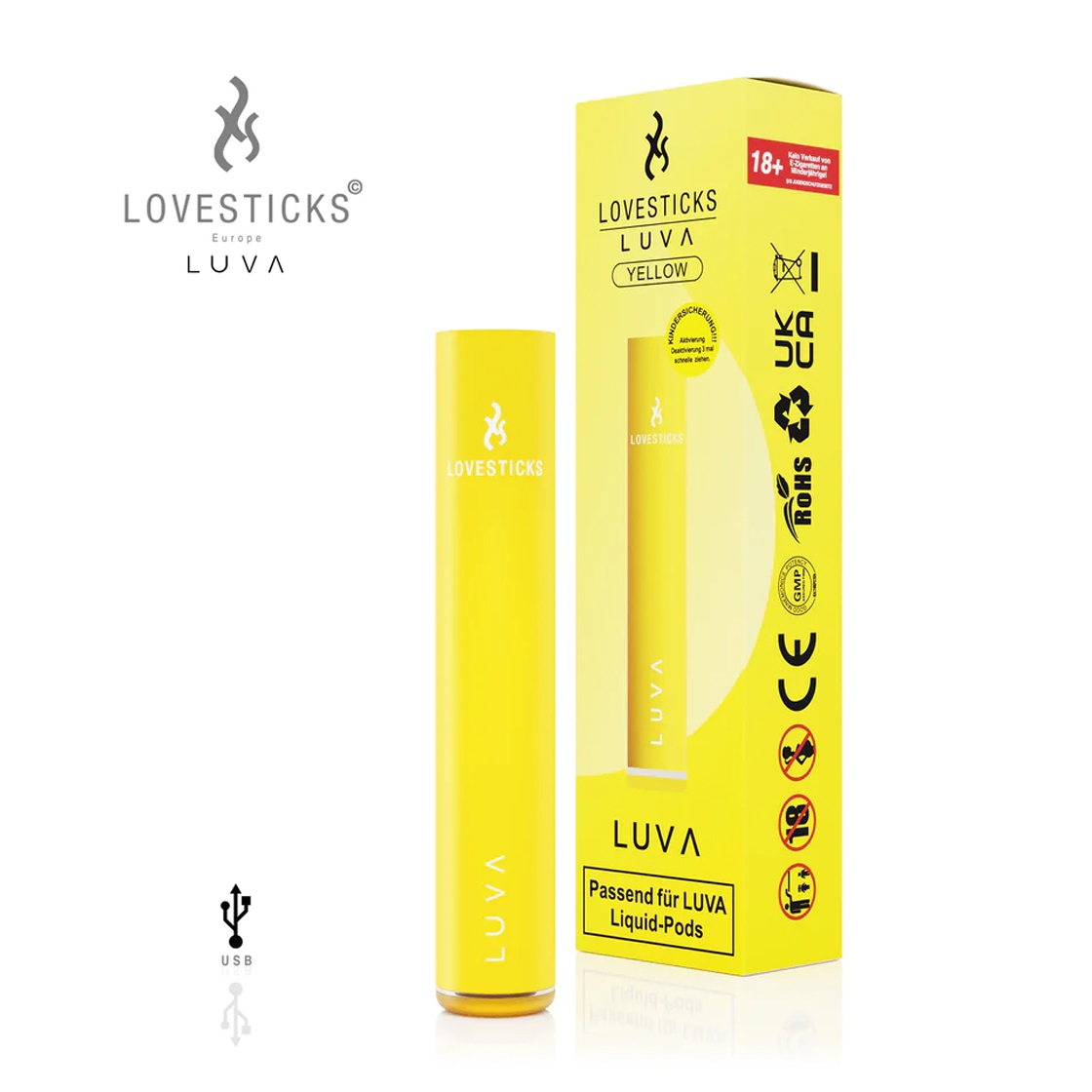 Luva Lovestick Basisgerät - Gelb