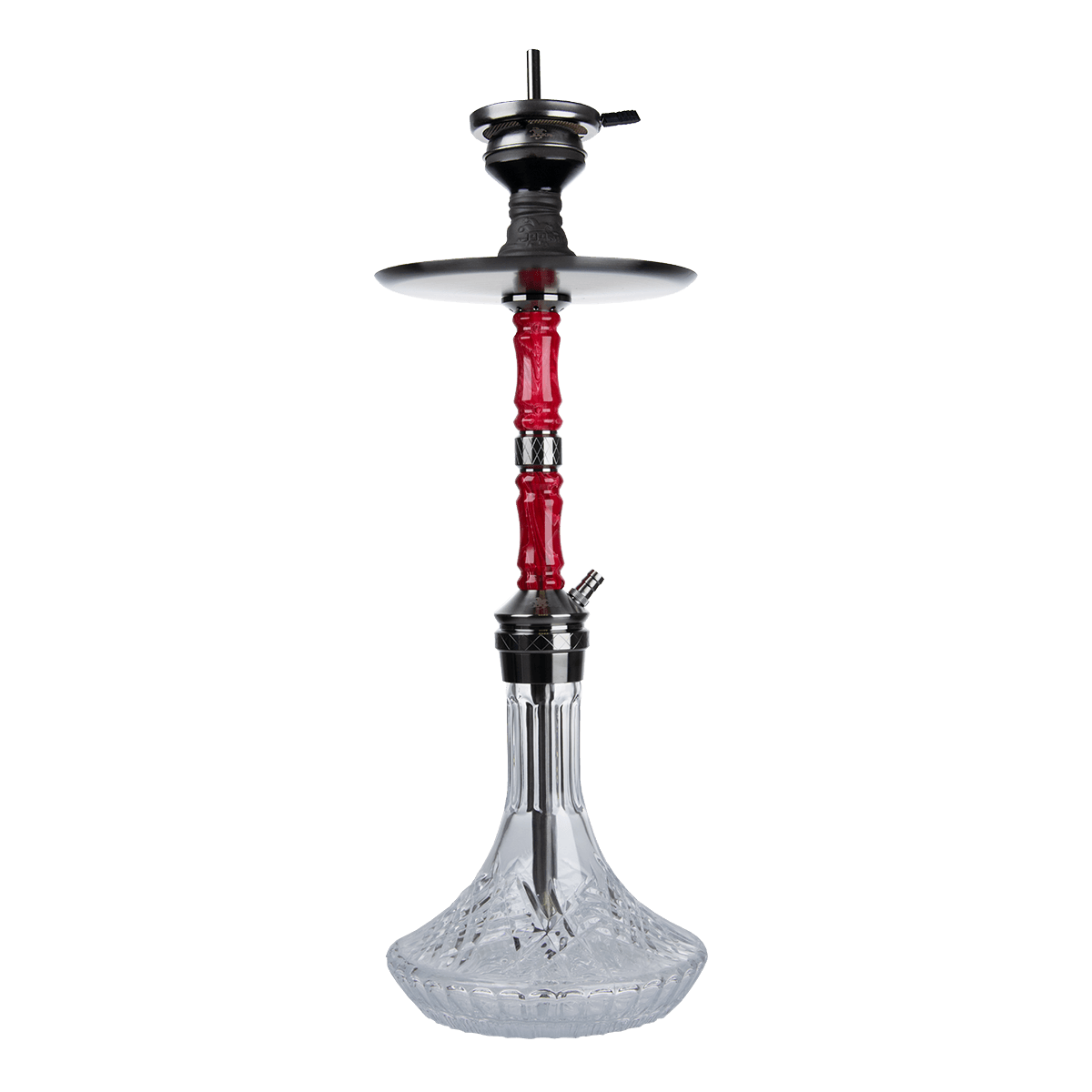 Jookah Shisha Royal Flush - Black Steel/Red