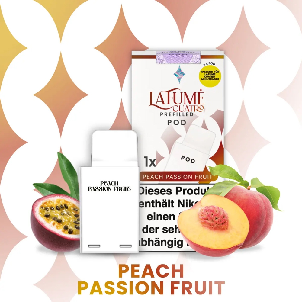 La Fume Cuatro POD (1 stk) - Peach Passion Fruit 20mg