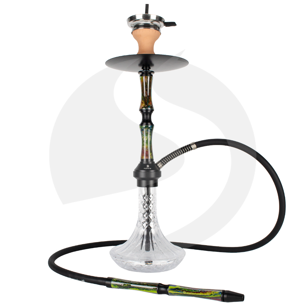 Cyborg Hookah Darf Wader - Black Green Saudi