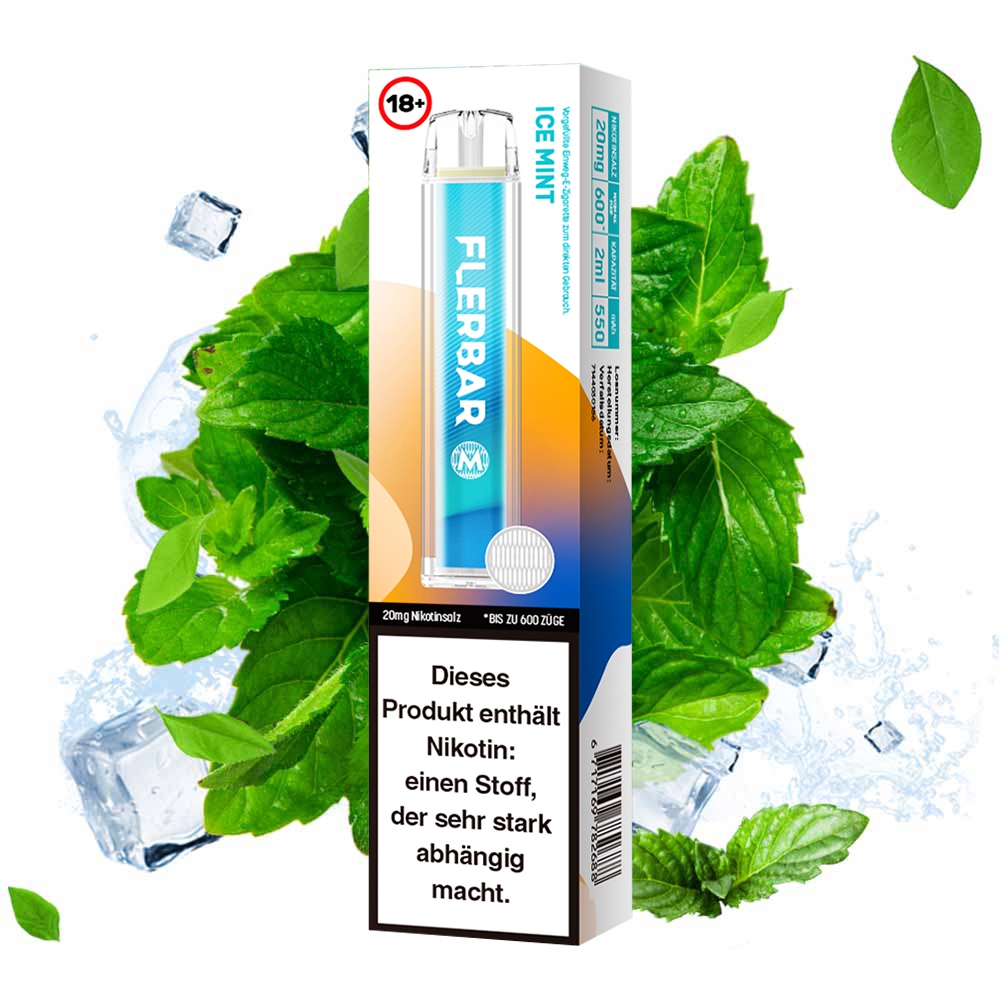 Flerbar M E-Shisha 600 - Ice Mint 20mg