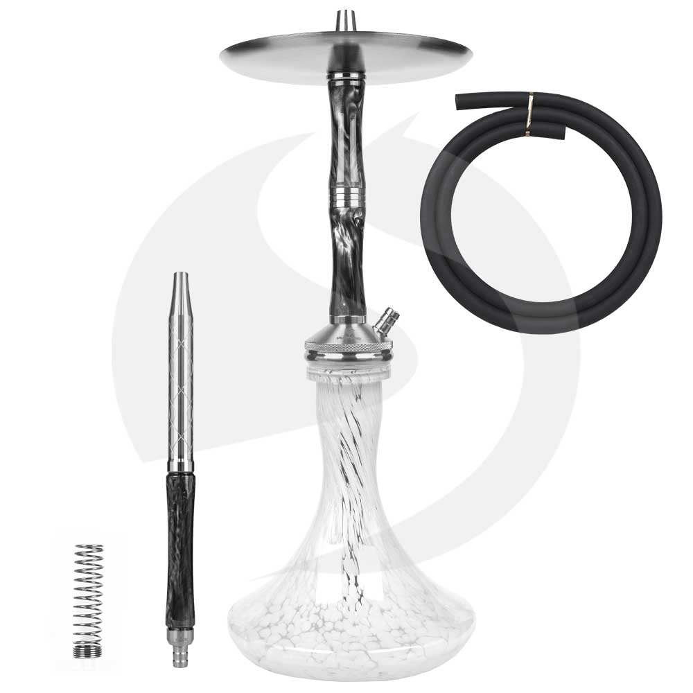 Diamond Hookah Excelsior - Black/White