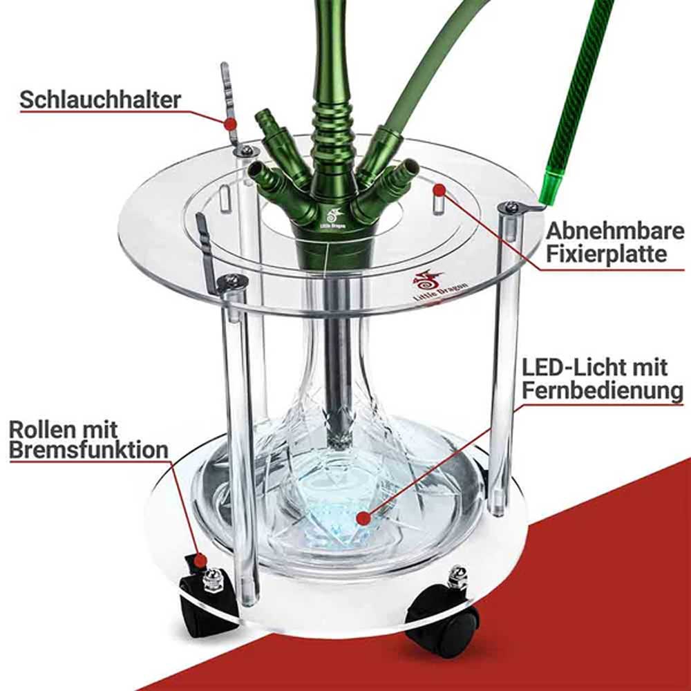 Little Dragon Shisha Tisch mit LED