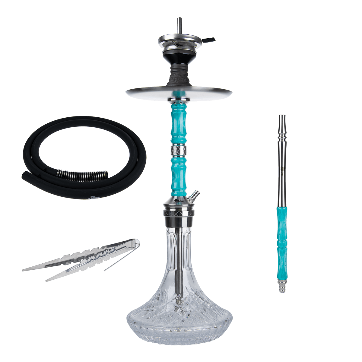 Jookah Shisha Royal Flush - Steel/Türkis