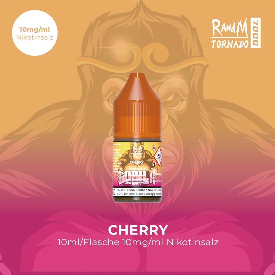 RandM Tornado Liquid 10ml - Cherry 10mg