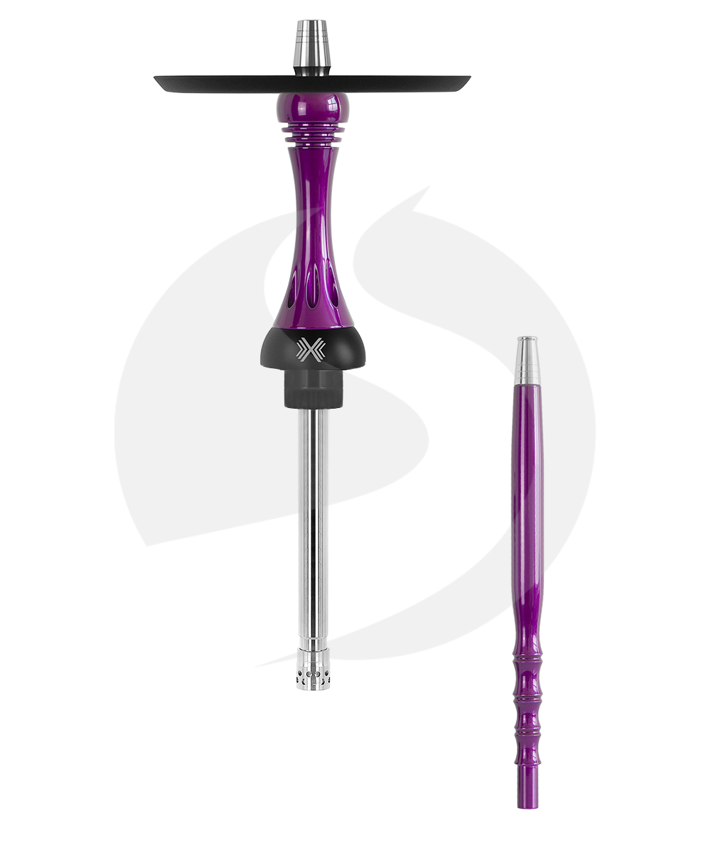 Alpha Hookah Model X Rauchsäulenset - Purple