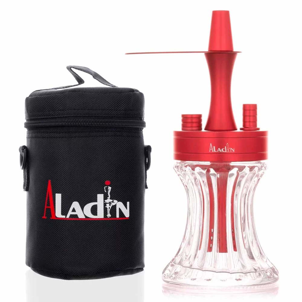 Aladin2Go Portable Hookah Aluminium mit Tasche - Red