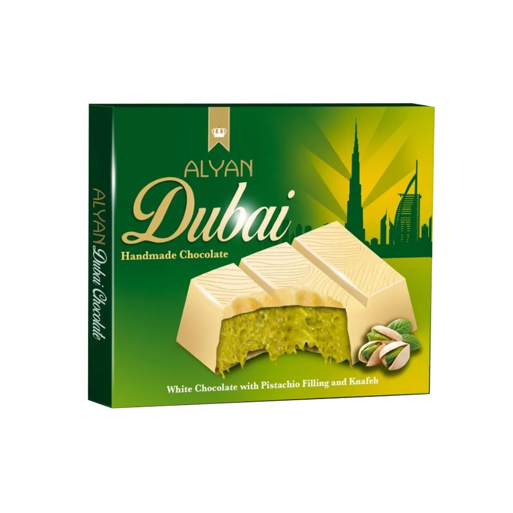 Alyan Dubai Schokolade 100g - Weiß