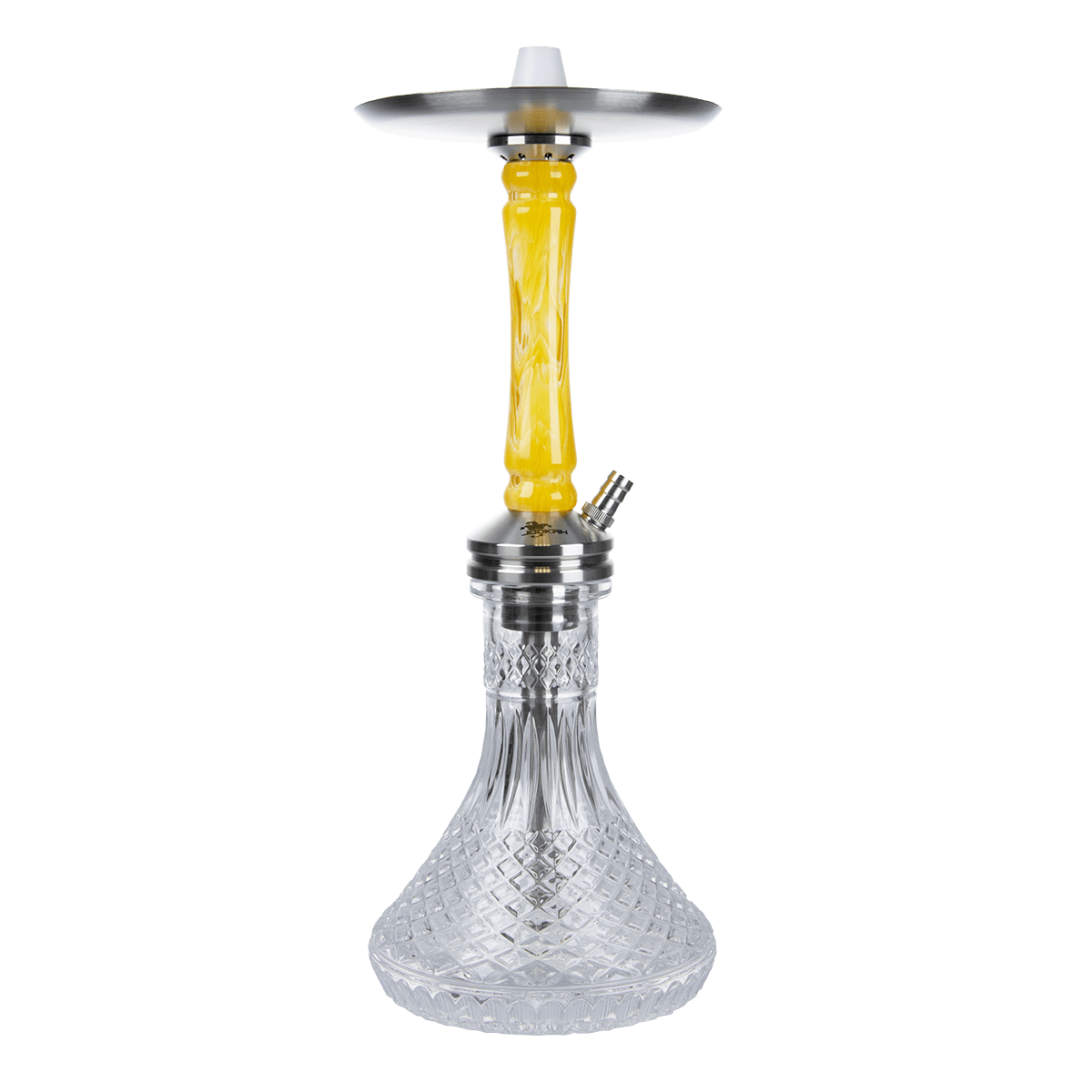 Jookah Shisha Straight Flush - Steel/Yellow