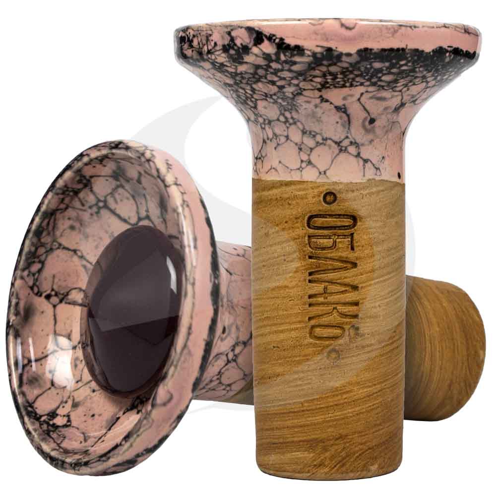 Oblako Flow Phunnel Glazed - Burgundy on Marble Pink/Black