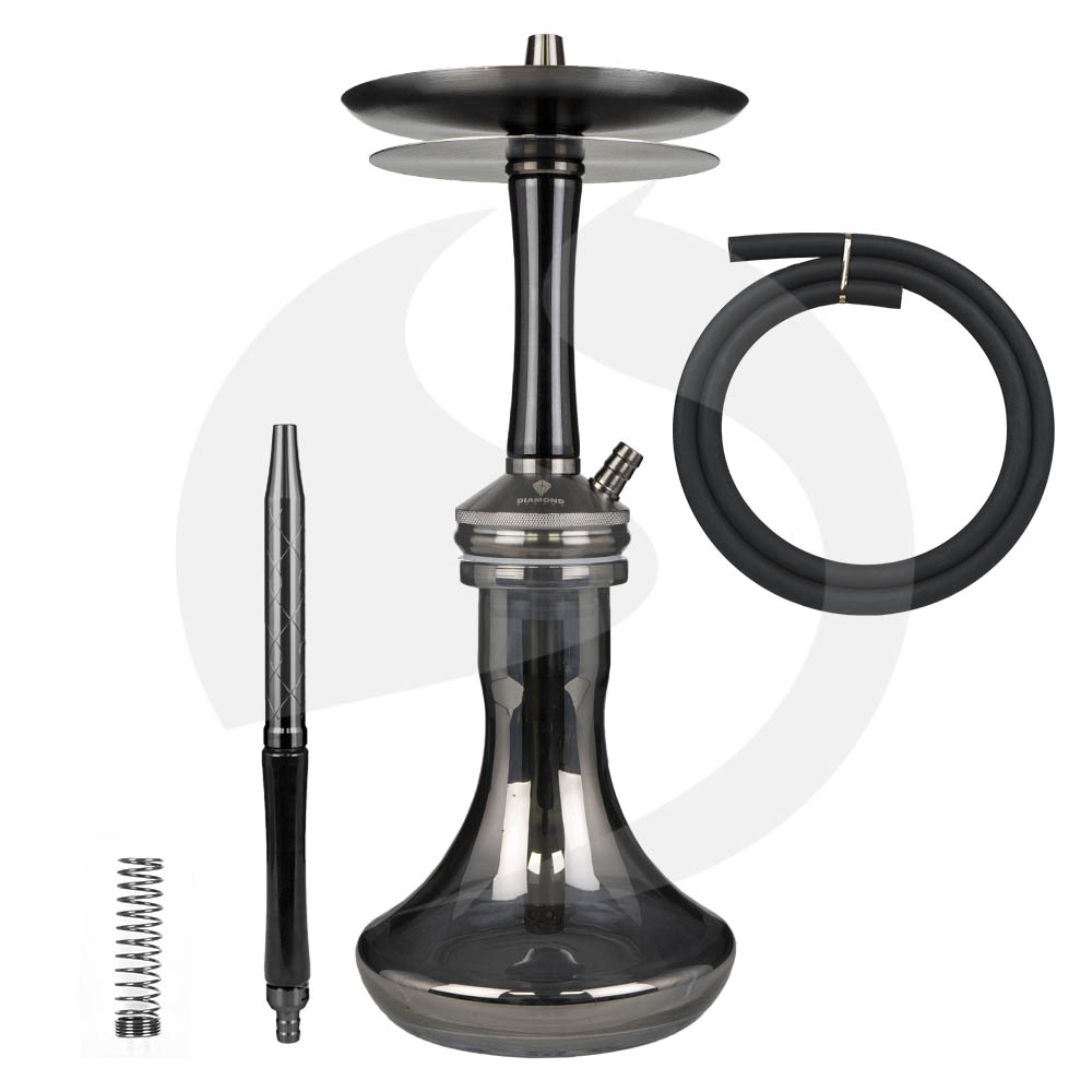 Diamond Hookah Mini Regent - Black/Black