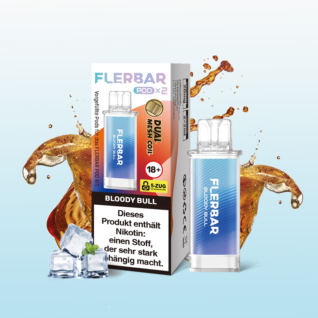 Flerbar POD (2stk) - Bloody Bull 20mg