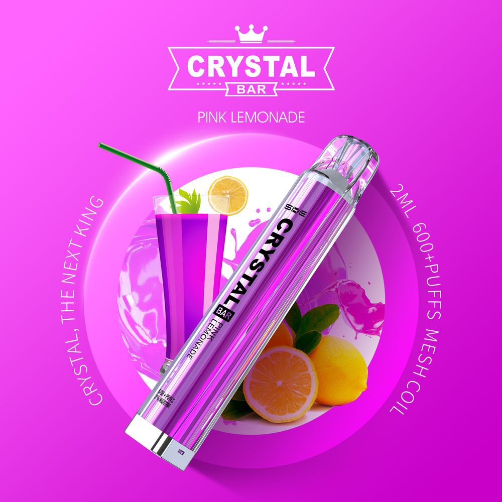 SKE Crystal Bar 600 Pink Lemonade 20mg ShishaNil.de