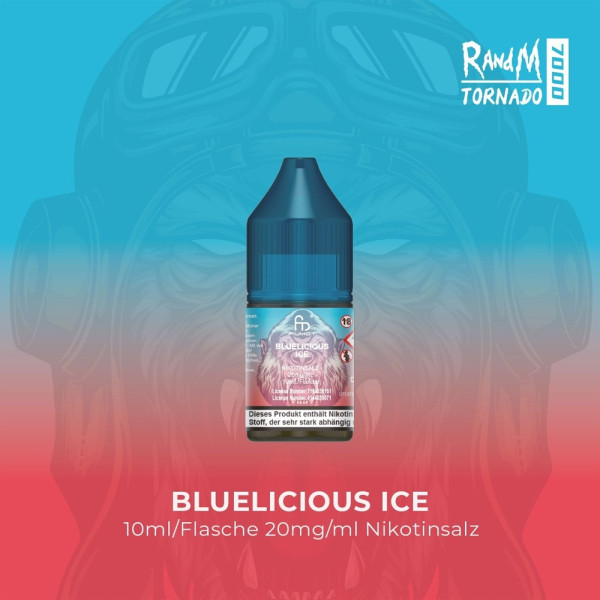 RandM Tornado Liquid 10ml - Bluelicious Ice 20mg