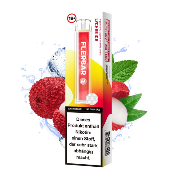 Flerbar M E-Shisha 600 - Lychee Ice 20mg