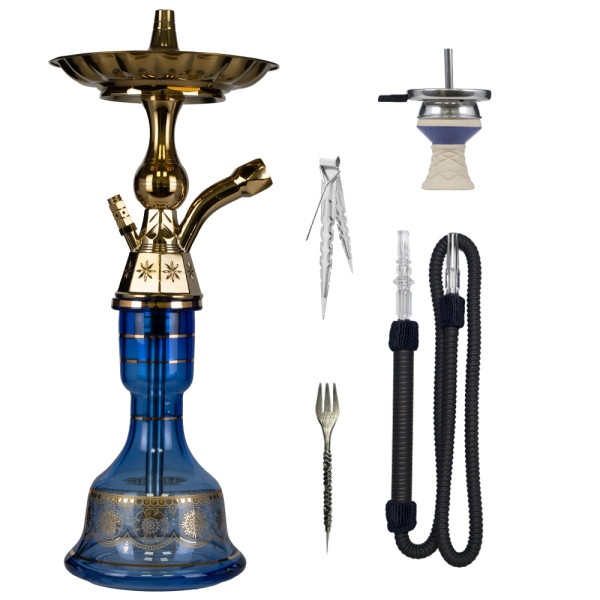 Luna Hookah Small Tradi - Light Blue