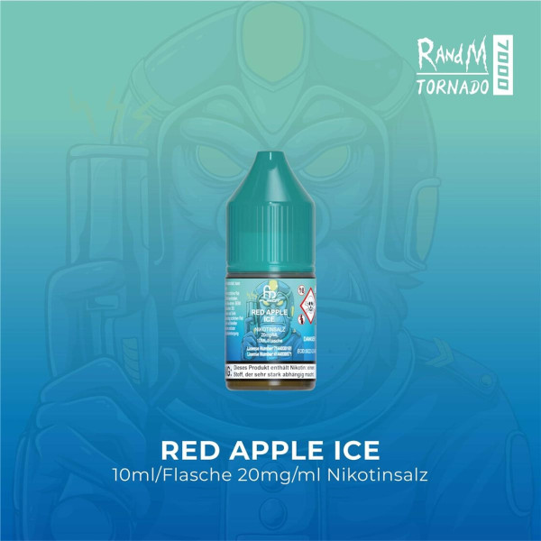 RandM Tornado Liquid 10ml - Red Apple Ice 20mg