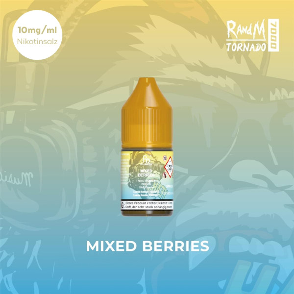 RandM Tornado Liquid 10ml - Mixed Berries 10mg