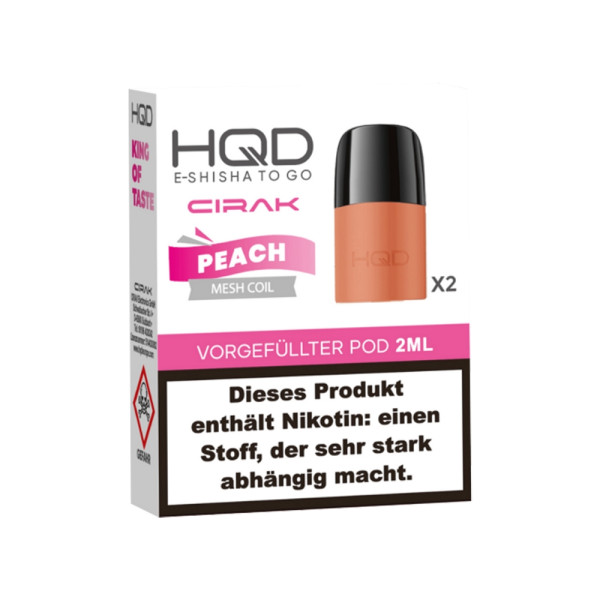 HQD Cirak - Peach - Pod (2er Pack)