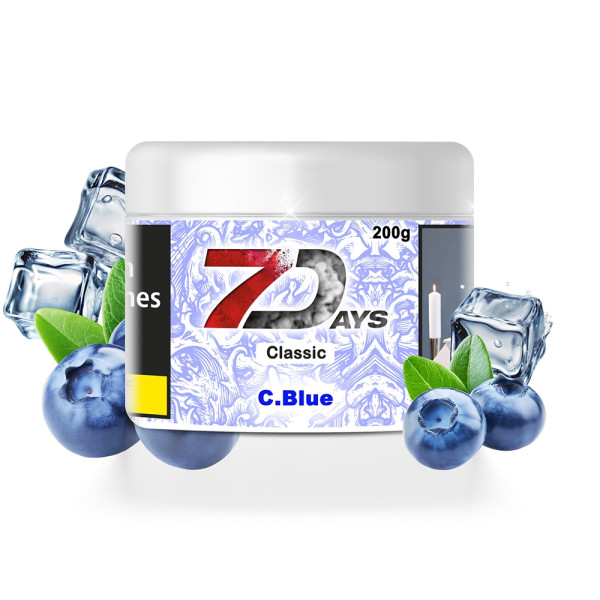 7 Days Tabak Classic 200g - C. Blue