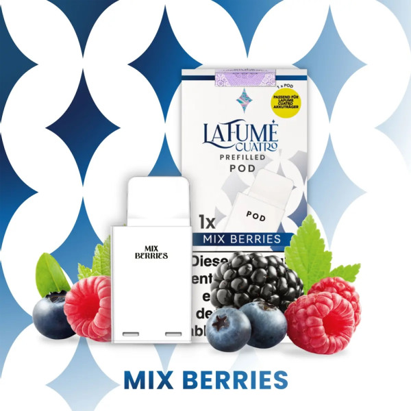La Fume Cuatro POD (1 stk) - Mix Berries 20mg