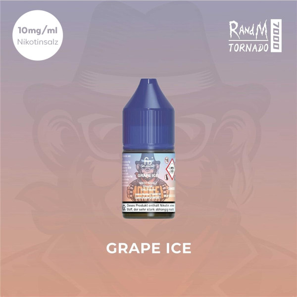 RandM Tornado Liquid 10ml - Grape Ice 10mg