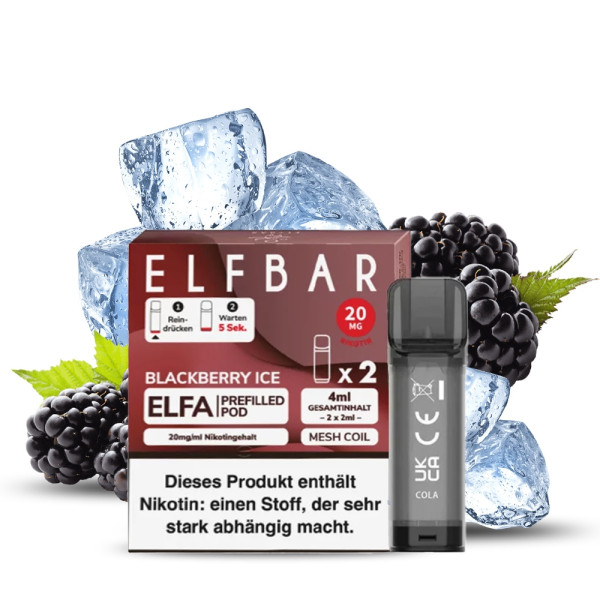 Elfbar ELFA Prefilled POD (2stk) - Blackberry Ice 20mg