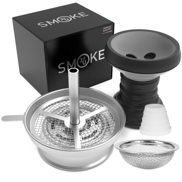 Smoke2u Steinkopf Set - Silber