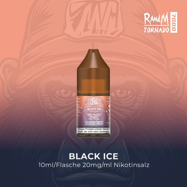 RandM Tornado Liquid 10ml - Black Ice 20mg