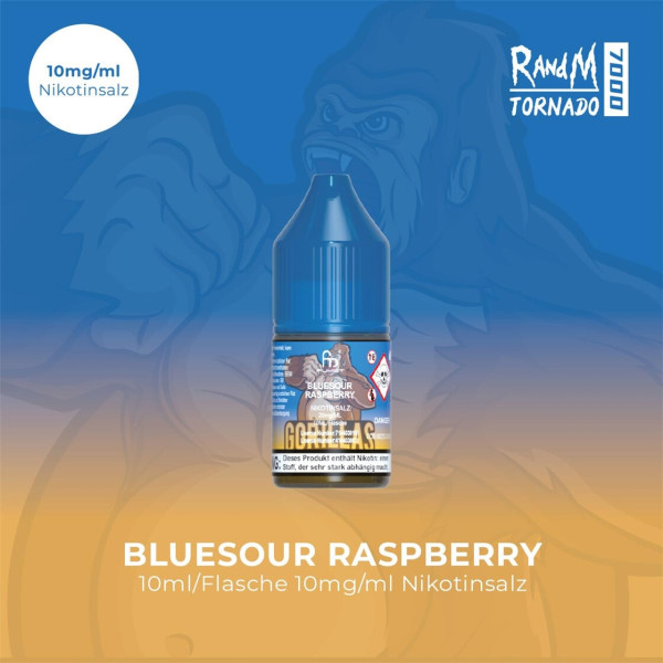 RandM Tornado Liquid 10ml - Blue Sour Raspberry 10mg