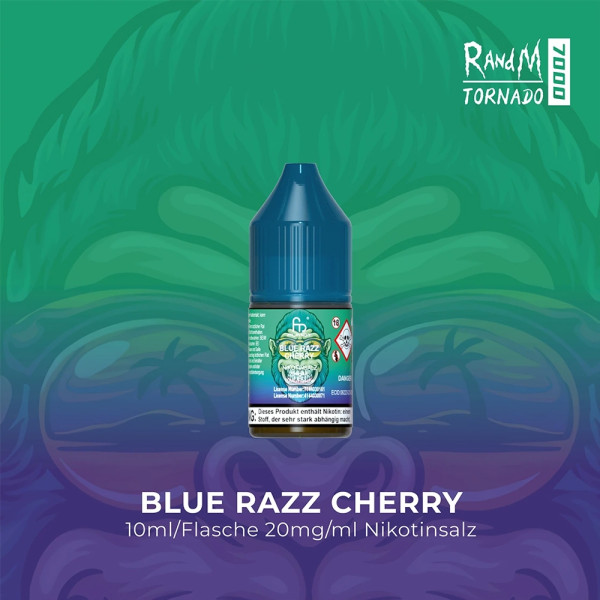 RandM Tornado Liquid 10ml - Blue Razz Cherry 20mg