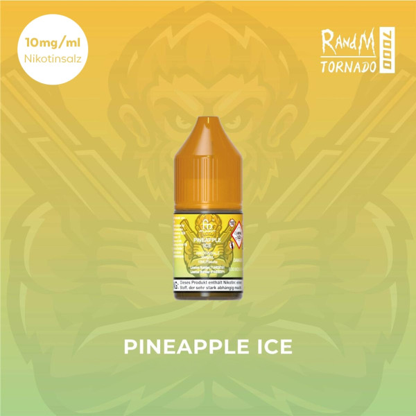 RandM Tornado Liquid 10ml - Pineapple Ice 10mg